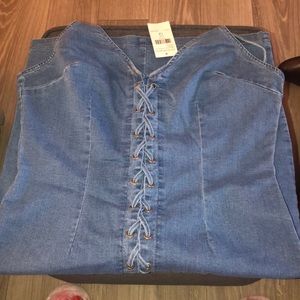 Fashion Nova Jean Dress BRAND NEW!